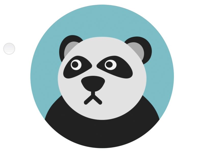 Panda Character Animation Practice animation character design emoji panda principle prototype ui ux