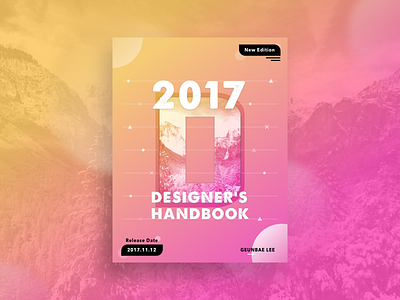 Designer Handbook Poster Concept booklet color creative design designer geometry layout poster typography ui
