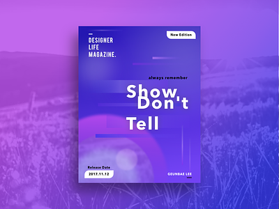 Show, Don't Tell Poster Concept