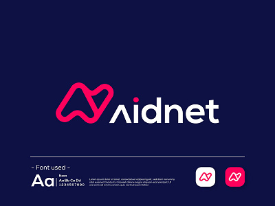 Modern Letter (A+N) Logo Design Template a alphabet branding company corporate elegant font identity letter minimal type typography