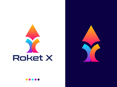 Modern Rocket Letter X Logo Design