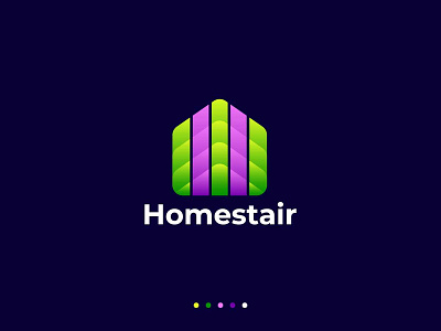 Modern Colorful Real state House Building Logo Design apartment company connected consulting corporate estate finance idea identity innovation key property