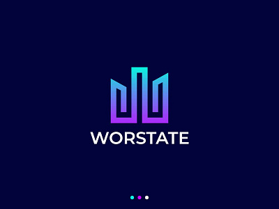 Abstract Modern Letter W Real state Logo Design