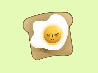 Sunny Side Up breakfast egg food illustration vector art