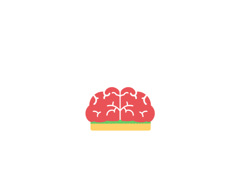 Brain Burger brain burger dinner fast food food halloween hamburger spoooky sticker