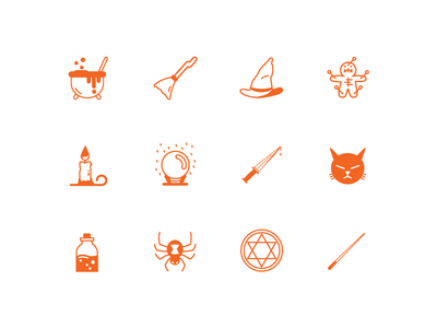 Witch Tools icon set 1 death halloween icons tool vector icon witch witch tool witchcraft