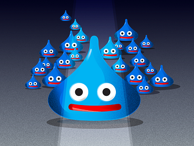 Slime Dragon Quest dragonquest illustration slime vector art videogame