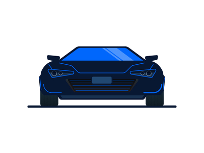 Coupe car coupe icon sports car vector art