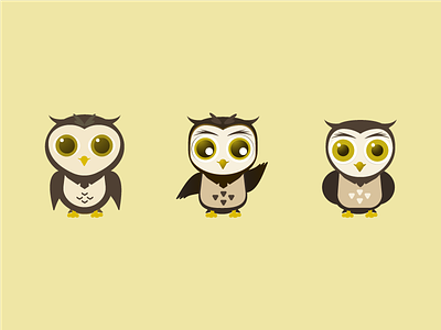 Owl animal bird character illustrator mascot owl vector