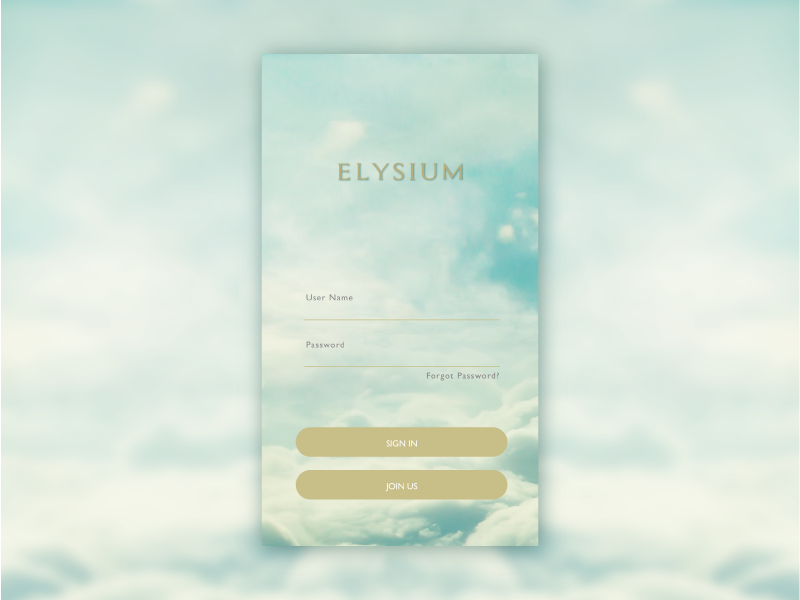 Dailyui 001 elysium