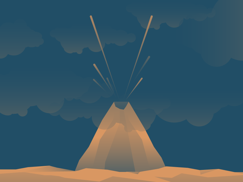 V for Volcano mountain challenge letter v typehue volcano