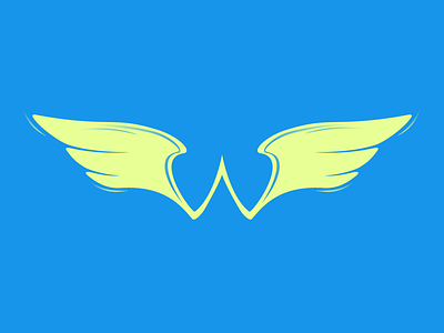 Wings, Typehue Week 23: W icon letter type typehue w wing wings