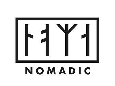 Nomadic logo ci logo logodesign noma nomadic nordic runes