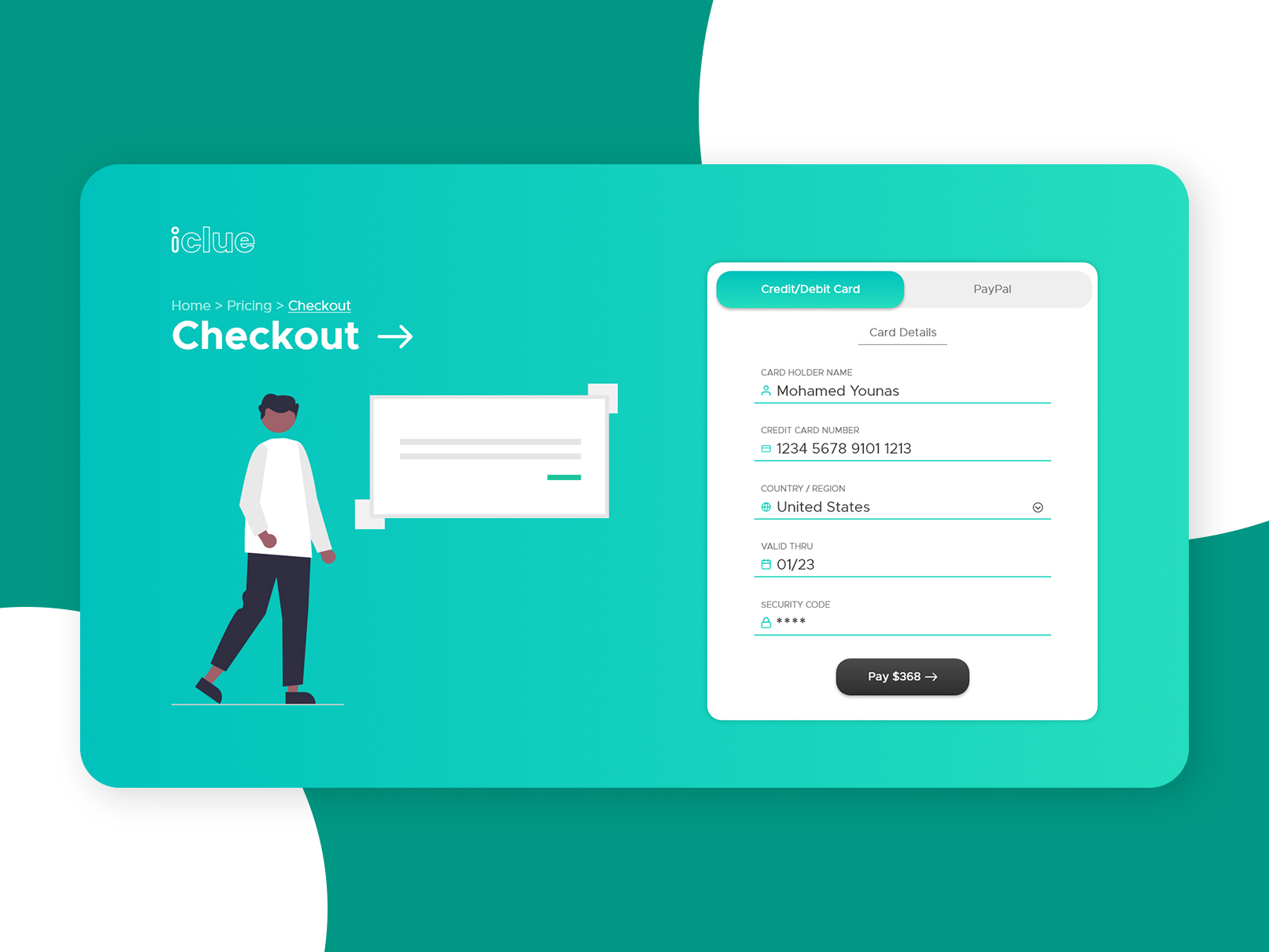 Credit Card Checkout Page Ui Design By