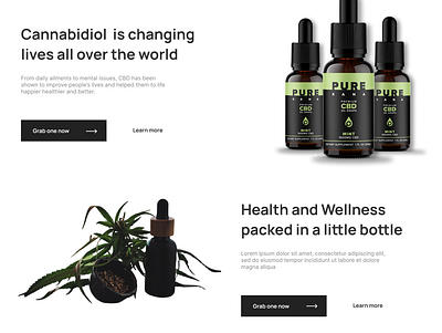 Organic Product - 3 design homepage ui