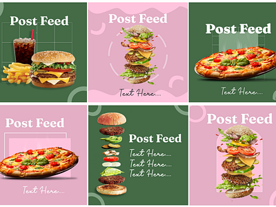 junk food social media template