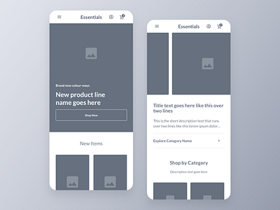 Say hello 👋 to Essentials. adobexd figma prototype sketch ui ux webdesign wireframe