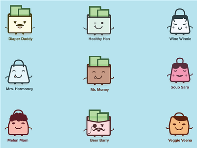 Harmoney Characters characters illustrator