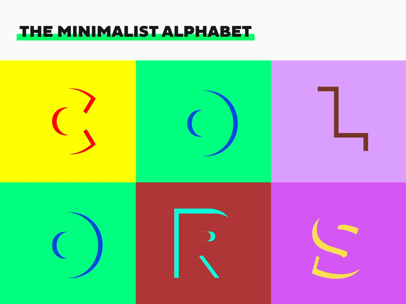 Conditionals Apply colors experiment minimalist negative space perception sound typography