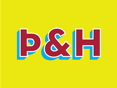 Þ & H design typography wip