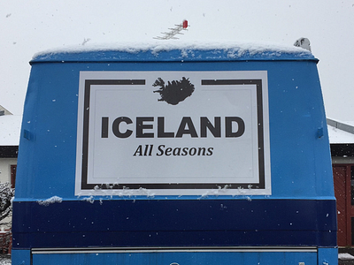Iceland All Season logo print