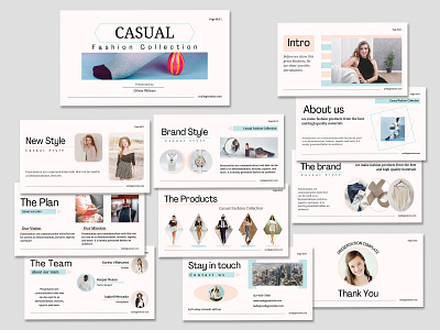 Casual Fashion Collection Presentation fashion presentation graphic design