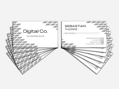 Digital Co. Business Card . 3d branding creative division graphic design logo motion graphics ui