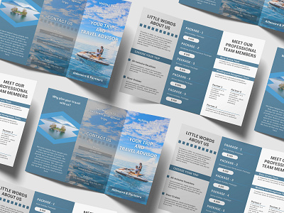 Modern & simple travel brochure. vacation