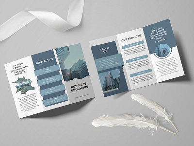 Modern and simple business brochure.