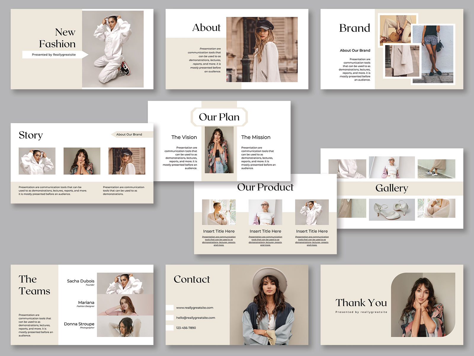 Modern fashion presentation by AS Studio on Dribbble