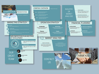 Modern business presentation template graphic design simple ui