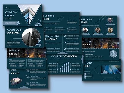 Company profile presentation template branding graphic design profile company