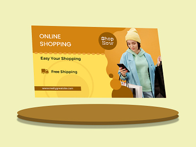 Online Shopping Facebook Cover discount graphic design