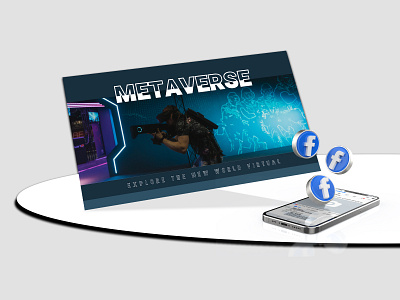 Modern Metaverse Facebook cover branding facebook graphic design