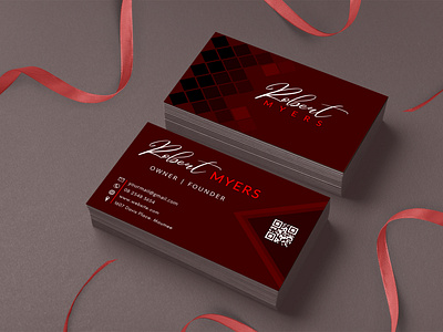 A modern colorful business card design