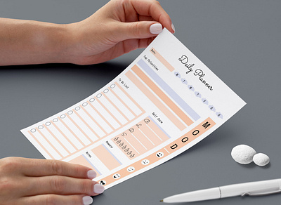 Cute Illustration Daily Planner Template plan