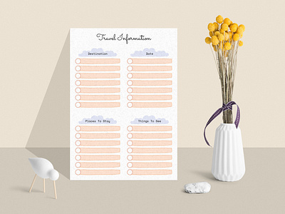 Minimalist Travel Information Planner