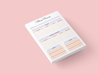 Minimalist Fitness Planner