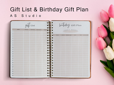 Creative and Simple Gift List & Birthday Gift Plan