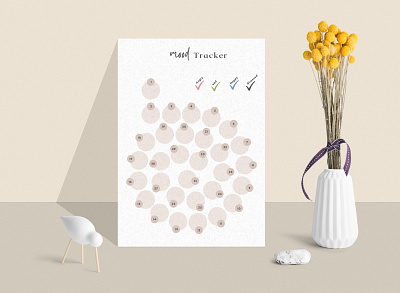 Elegant and Minimal Mood Tracker branding creative design facebook fb cover graphic design hotel trifold brochure illustration logo ui vector