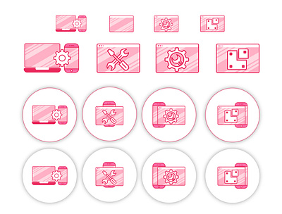 icon pack icon icon pack logo pink color icon