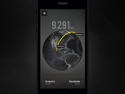 National Geographic Distance tool globe information design maps