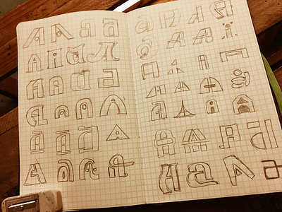 Letter Safari #1 alphabet doodle lettering pencil type typelove