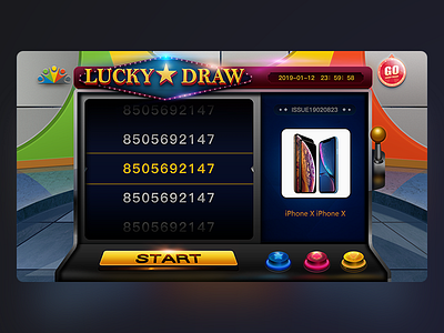 Lucky Draw game lottery ui