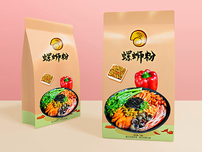 Liuzhou river snails rice noodle design noodle package rice river snails