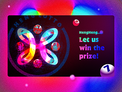 Henglotto Design app gaming logo lottery lotto