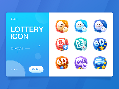 Lottery Icon 4d 6d airship app icon logo lottery pc egg pk10 super power ball two color ball