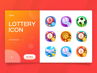 Lottery Icon app basketball fast three football icon logo lottery time color two color ball