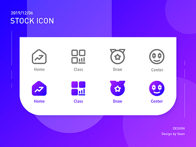 Stock Icon app navigation stock market tab ui