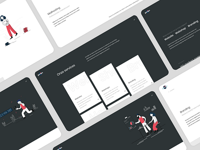 Genips - Website branding design illustration landingpage logo minimal ui ux web website